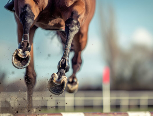 Horse galopping away